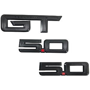 Conjunto de Emblema Original Ford Mustang GT 5.0 24-6 (Kit)