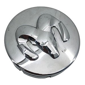 Calota Central Da Roda Dodge Ram 2500 Cromada 54mm 14-18