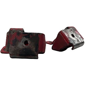 Suporte De Motor Vermelho Original GM Opala 6cc (Par)