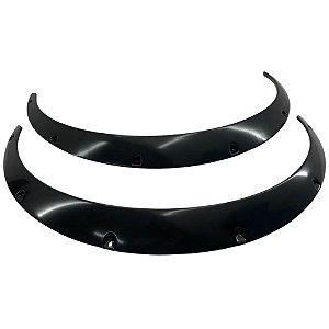 Moldura Fender Flare Universal Preto Brilhante 80mm (Par)