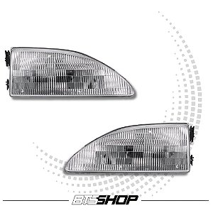 PAR DE FAROL DIANTEIRO FORD MUSTANG V6/GT (SN95) 1994-1995