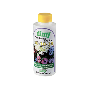 Fertilizante Liquido Dimy 10-10-10 - 120ml, Rende até 12L