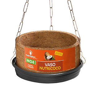 Vaso Redondo Pendurar Nutricoco Suspenso Kit Completo N°4
