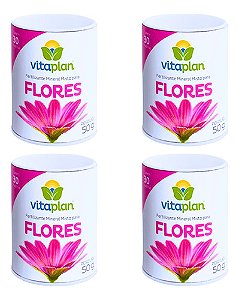 Fertilizante Adubo Flores Liberação Lenta (50g) Kit Com 4u