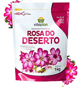 Adubo Fertilizante Rosa Do Deserto 1kg Flores Vasos Jardim