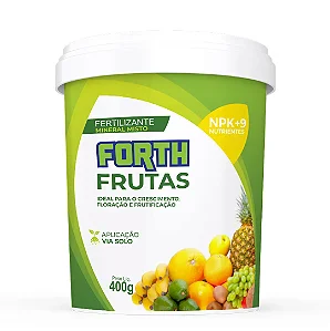 Fertilizante Forth Frutas 400g – Adubo Mineral NPK 9-10-9 com Micronutrientes