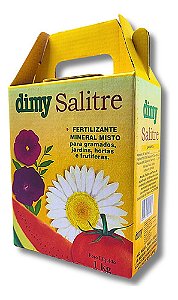 Adubo Salitre 1kg Gramados Jardins Hortas Frutíferas Flores