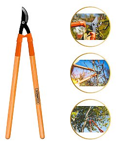 Tesourão Tesoura Corta Poda Galho Cabo Longo 60cm Tramontina