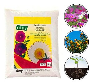 Fertilizante Adubo Npk 04-14-08 Granulado 5kg Dimy