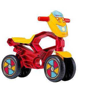 BICICLETA DE EQUILIBRIO TOTOKROSS MOTOCA VERMELHA INFANTIL