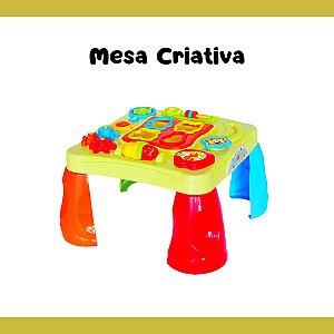 Mesa Criativa Didática Bebê Infantil Interativa Mesinha Som