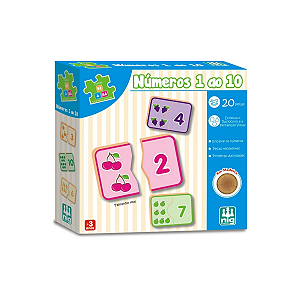 Jogo Pedagógico Numeros 1 A 10 Brinquedo Educativo Madeira