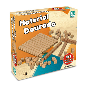 Material Dourado Pedagogico 111 Pçs Aprendizagem Divertida de Matemática