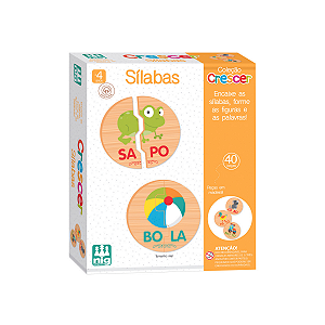 Jogo Didático Encaixando As Sílabas Madeira– Coleção Crescer
