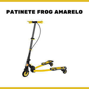 Patinete Radical Frog New Amarelo dm Toys - DMR5819AM