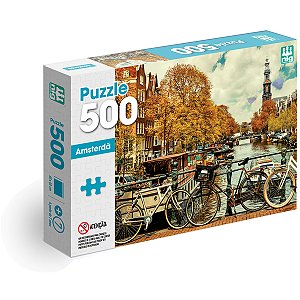 Puzzle Amsterdã 500 Peças: Desafie Sua Mente e Crie Arte
