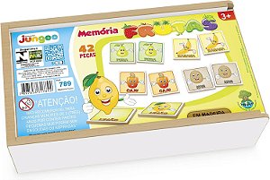 Jogo da Memória Frutas Estojo Divertido Estimula Aprendizado