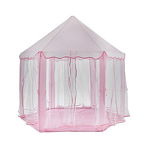 Barraca Tenda Rosa com Luzes Mágicas Menina Casa Princesas