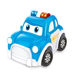 Carrinho Polícia Musical Baby Land Infantil Anda Sozinho