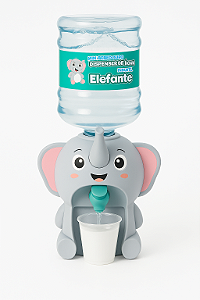 Mini Bebedouro Elefantinho Dispenser Água 2 Copinhos