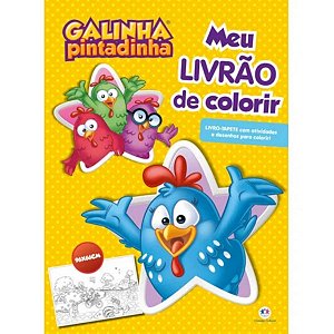 Livro Infantil Colorir Galinha Pintadinha Imaginação Criança