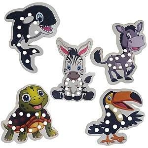 Jogo Educativo Alinhavos Divertidos Sortido 5 Criança Bebe