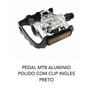 Pedal com clip 9/16  e tacos padrão shimano