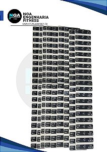 Adesivos de Peso para Halteres e Anilhas