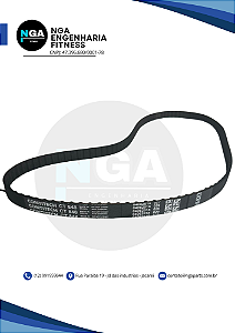 Correia para esteira curva