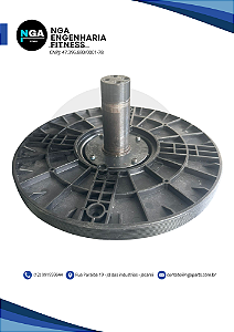 Eixo Central com Polia para Bicicleta Spinning Starke S300 v2