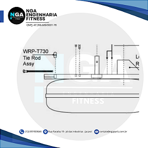 Porca de Travamento Tie Rod WRP-P730 para Remos