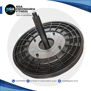 Polia com Eixo para Bicicleta Schwinn IC8/IC4