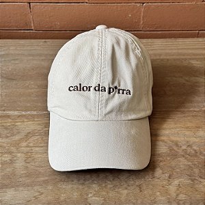 Boné Calor da p*rra off white