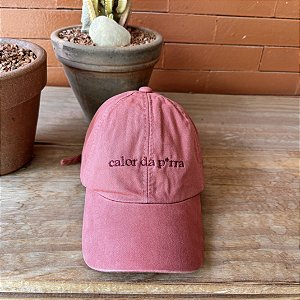 Boné Calor da p*rra - goiaba