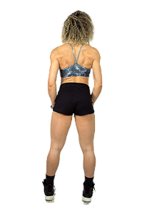 SHORTS BLACK SKULL LIGHT