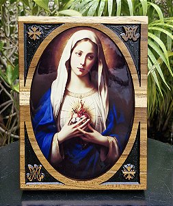 Oratório de Mesa - Imaculado Coração de Maria