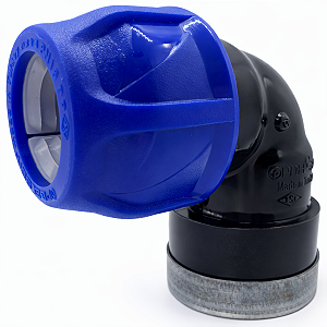 Joelho de Compressão 40mm Rosca Fêmea 1.1/2" PP para Tubos e Mangueiras PEAD - Aqua Plastic