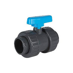 Válvula de Esfera Dupla União F/F 63mm - Aqua Plastic Solda
