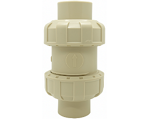 Válvula de Retenção PP-H VITON PN10 F/F 25-3/4" BSP - Aqua Plastic