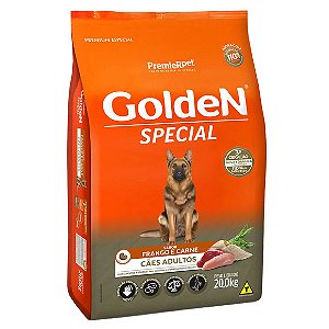 Ração Golden Special para Cães Adultos Frango e Carne 20 kg