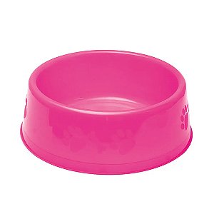 Comedouro Luxo Tudo Pet Rosa 450 ml