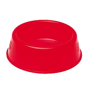 Comedouro Luxo Tudo Pet Vermelho 300 ml