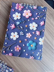 Bloco de notas com data - Rosa