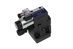 Válvula Limitadora de Pressão Pilotada DBW 10, - com alívio acionado por solenoide