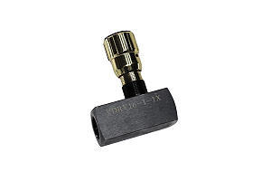 Válvula reguladora de vazão em linha