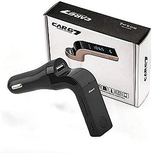 TRANSMISSOR FM VEICULAR COM BLUETOOTH CARG7