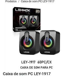 ALTO-FALANTE ESTÉRIO PARA COMPUTADOR LEHMOX LEY-1917