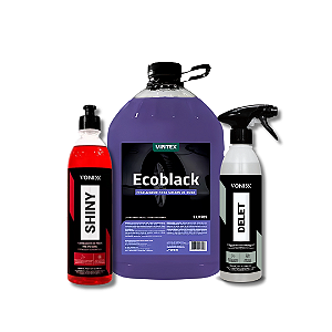 Kit 3 em 1 - Ecoblack 5L + Delet 500ml + Shiny 500ml