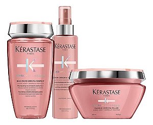 Kit Kérastase Chroma Absolu Riche Sh+ Másc+ Leave-in peq