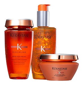 Kit Kérastase Discipline Oléo Relax Shampoo+ Másc E Oléo Pq